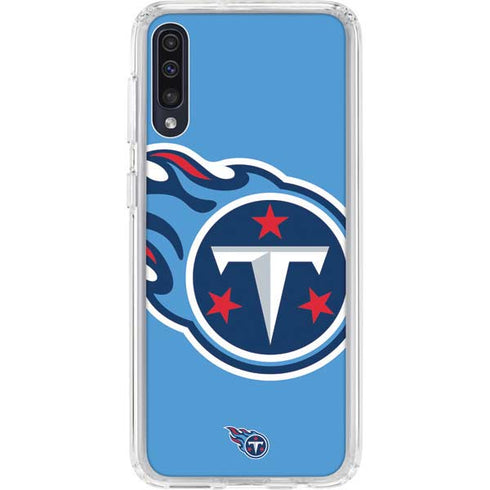 NFL Tennessee Titans Large Logo Galaxy A50 Clear Case